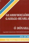 Gearrfhocloir Gaeilge.Bearla I/E
