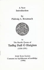 A new introduction to the Bardic Poems of Tadhg Dall Ó Huiginn