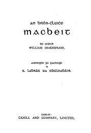 Macbeit - Macbeth as Gaeilge